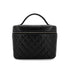 CHANEL MATELASSE VANITY HAND BAG BLACK LAMB SKIN 90305899