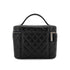 CHANEL MATELASSE VANITY HAND BAG BLACK LAMB SKIN 90305899