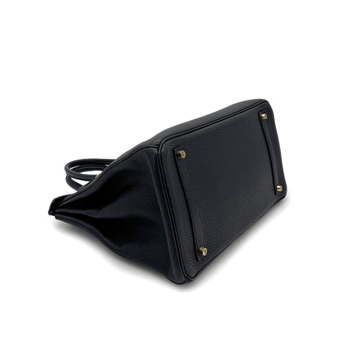 HERMES BIRKIN 35 BLACK TOGO HAND BAG □K GHW 90305900 - PURPOSE
