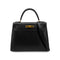 HERMES KELLY 28 SELLIER BLACK BOXCALF HAND SHOULDER BAG 〇Z GHW 90305903