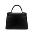 HERMES KELLY 28 SELLIER BLACK BOXCALF HAND SHOULDER BAG 〇Z GHW 90305903