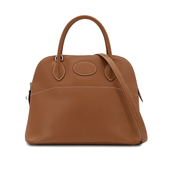 HERMES BOLIDE 31 GOLD VEAU EPSOM HAND SHOULDER BAG □L PHW 90305905 - PURPOSE