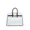HERMES BIRKIN 25 WHITE BLACK TOGO HAND BAG Y GHW SPO 90305906