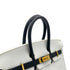 HERMES BIRKIN 25 WHITE BLACK TOGO HAND BAG Y GHW SPO 90305906
