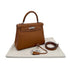 HERMES KELLY 25 RETOURNE GOLD TOGO HAND SHOULDER BAG C PHW 90305908 - PURPOSE