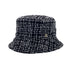 CHANEL HAT COCOMARK BLACK WHITE TWEED M RTW 90305910