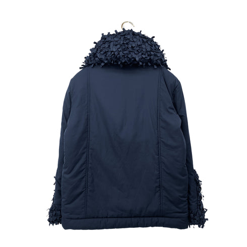 CHANEL LION BUTTON COAT NAVY POLYESTER 38 P50 RTW 90305913