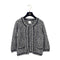 CHANEL VINTAGE COCO BUTTON KNIT CARDIGAN BLACK CASHMERE 42 P26 RTW 90305914