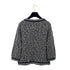 CHANEL VINTAGE COCO BUTTON KNIT CARDIGAN BLACK CASHMERE 42 P26 RTW 90305914