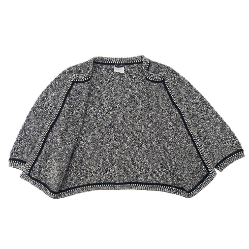 CHANEL VINTAGE COCO BUTTON KNIT CARDIGAN BLACK CASHMERE 42 P26 RTW 90305914