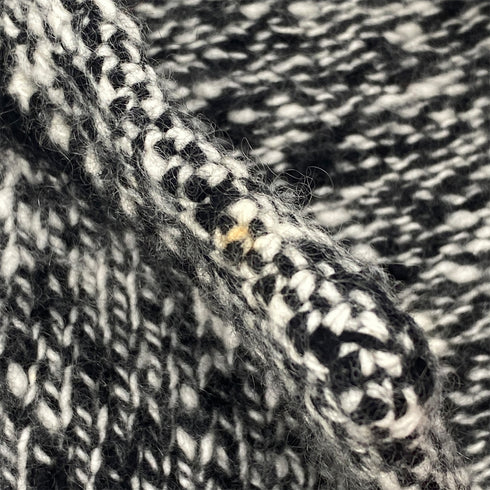 CHANEL VINTAGE COCO BUTTON KNIT CARDIGAN BLACK CASHMERE 42 P26 RTW 90305914