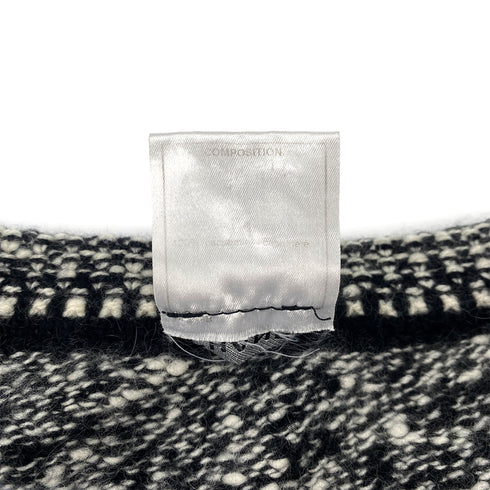 CHANEL VINTAGE COCO BUTTON KNIT CARDIGAN BLACK CASHMERE 42 P26 RTW 90305914