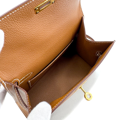HERMES KELLY 20 SELLIER EN DESORDRE GOLD EPSOM SHOULDER BAG B GHW 90305997 - PURPOSE