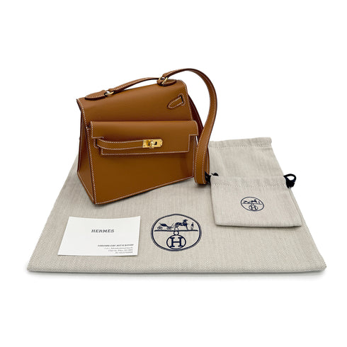 HERMES KELLY 20 SELLIER EN DESORDRE GOLD EPSOM SHOULDER BAG B GHW 90305997 - PURPOSE