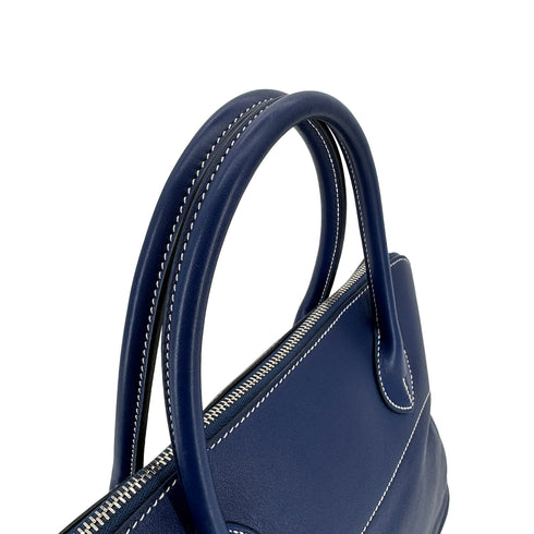 HERMES BOLIDE RELAX 35 BLUE SAPHIR VEAU SIKKIM HAND BAG T PHW 90305998 - PURPOSE