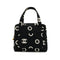 CHANEL VINTAGE MATELASSE LOGO HAND BAG BLACK WHITE CANVAS 90306000 - PURPOSE