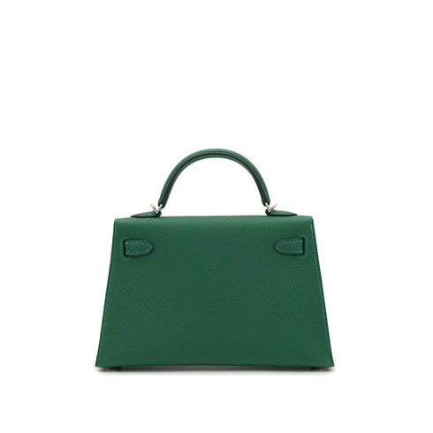 HERMES KELLY MINI 2 VERT VERTIGO VEAU EPSOM HAND SHOULDER BAG W ELHW 90306260 - PURPOSE