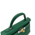 HERMES KELLY MINI 2 VERT VERTIGO VEAU EPSOM HAND SHOULDER BAG W ELHW 90306260 - PURPOSE