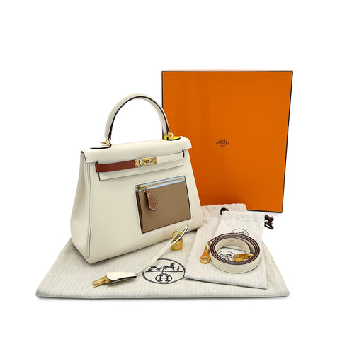 HERMES KELLY 25 COLORMATIC RETOURNE NATA CHAI CUIVRE MAUVE SYLVESTRE BLUE BRUME LIME VEAU SWIFT HAND SHOULDER BAG U GHW 90306261