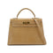 HERMES KELLY 32 SELLIER BEIGE ROSE CROCODILE POROSUS HAND SHOULDER BAG □C GHW 90306274 - PURPOSE