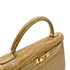 HERMES KELLY 32 SELLIER BEIGE ROSE CROCODILE POROSUS HAND SHOULDER BAG □C GHW 90306274 - PURPOSE