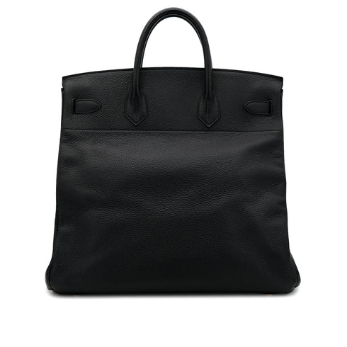 HERMES HAUT A COURROIES 40 BLACK TOGO HAND BAG □F GHW 90306275 - PURPOSE