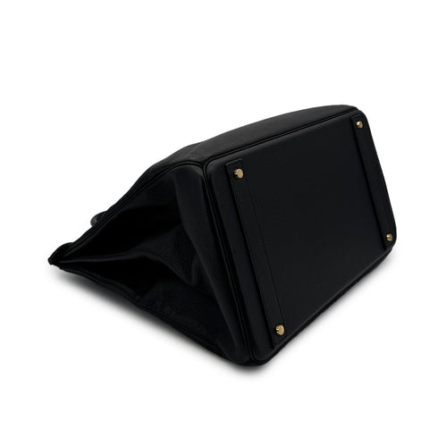 HERMES HAUT A COURROIES 40 BLACK TOGO HAND BAG □F GHW 90306275 - PURPOSE