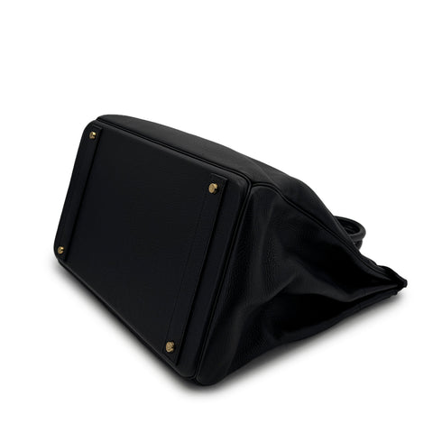 HERMES HAUT A COURROIES 40 BLACK TOGO HAND BAG □F GHW 90306275 - PURPOSE