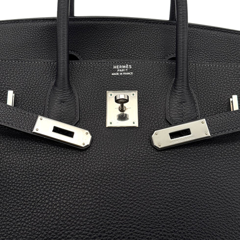 HERMES BIRKIN 35 BLUE INDIGO TOGO HAND BAG □D PHW 90306276 - PURPOSE
