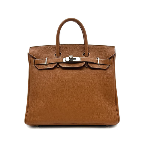 HERMES HAUT A COURROIES 28 GOLD TOGO HAND BAG □I PHW 90306278