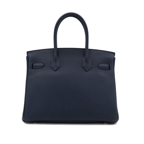 HERMES BIRKIN 30 BLUE NUIT TOGO HAND BAG W GHW 90306279 - PURPOSE