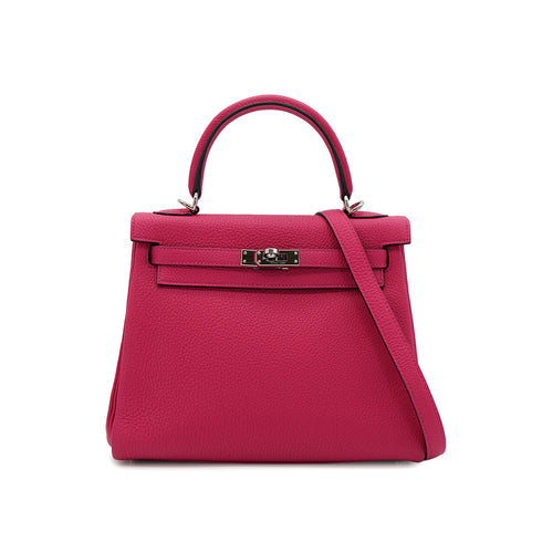 HERMES KELLY 25 RETOURNE FRANBOISE TOGO HAND SHOULDER BAG B PHW 90306281 - PURPOSE