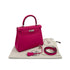 HERMES KELLY 25 RETOURNE FRANBOISE TOGO HAND SHOULDER BAG B PHW 90306281 - PURPOSE