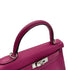 HERMES KELLY 28 RETOURNE ROSE PURPLE EVERCOLOR HAND SHOULDER BAG A PHW 90306285 - PURPOSE