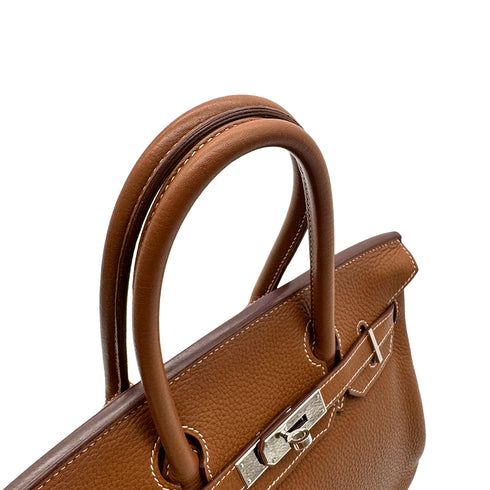 HERMES BIRKIN 30 GOLD TAURILLON CLEMENCE HAND BAG □N PHW 90306286 - PURPOSE