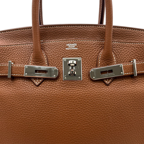 HERMES BIRKIN 30 GOLD TAURILLON CLEMENCE HAND BAG □N PHW 90306286 - PURPOSE