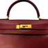HERMES KELLY 28 SELLIER ROUGE H BOXCALF HAND SHOULDER BAG 〇W GHW 90306287 - PURPOSE