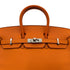 HERMES BIRKIN 25 ORANGE VEAU EPSOM HAND BAG □L PALLADIUM HARDWARE 90306311 - PURPOSE