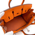 HERMES BIRKIN 25 ORANGE VEAU EPSOM HAND BAG □L PALLADIUM HARDWARE 90306311 - PURPOSE