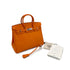 HERMES BIRKIN 25 ORANGE VEAU EPSOM HAND BAG □L PALLADIUM HARDWARE 90306311 - PURPOSE