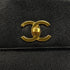 CHANEL VINTAGE BIG COCO CHAIN SHOULDER BAG BLACK LAMB SKIN 90306317 - PURPOSE