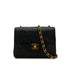 CHANEL VINTAGE MINI SQUARE 17 CHAIN SHOULDER BAG BLACK LAMB SKIN 90306330 - PURPOSE