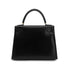 HERMES KELLY 28 SELLIER BLACK BOXCALF HAND SHOULDER BAG □A GHW 90306340 - PURPOSE