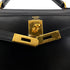 HERMES KELLY 28 SELLIER BLACK BOXCALF HAND SHOULDER BAG □A GHW 90306340 - PURPOSE