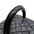 CHANEL VINTAGE MATELASSE VANITY HAND BAG BLACK LEATHER 90306343 - PURPOSE