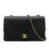 CHANEL VINTAGE MATELASSE CHAIN SHOULDER BAG BLACK LAMB SKIN 90306359 - PURPOSE