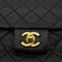 CHANEL VINTAGE MATELASSE CHAIN SHOULDER BAG BLACK LAMB SKIN 90306359 - PURPOSE