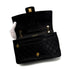 CHANEL VINTAGE MATELASSE CHAIN SHOULDER BAG BLACK LAMB SKIN 90306359 - PURPOSE