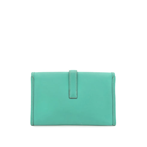 HERMES JIGE DUO LAGON SWIFT CLUTCH BAG □L 90306368 - PURPOSE