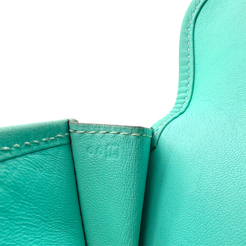 HERMES JIGE DUO LAGON SWIFT CLUTCH BAG □L 90306368 - PURPOSE